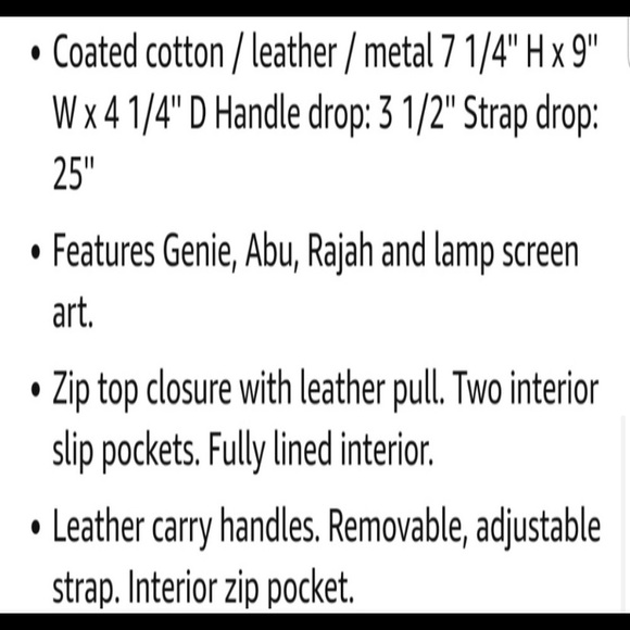 NWT Dooney and Bourke Disney Aladdin satchel - Picture 6 of 6